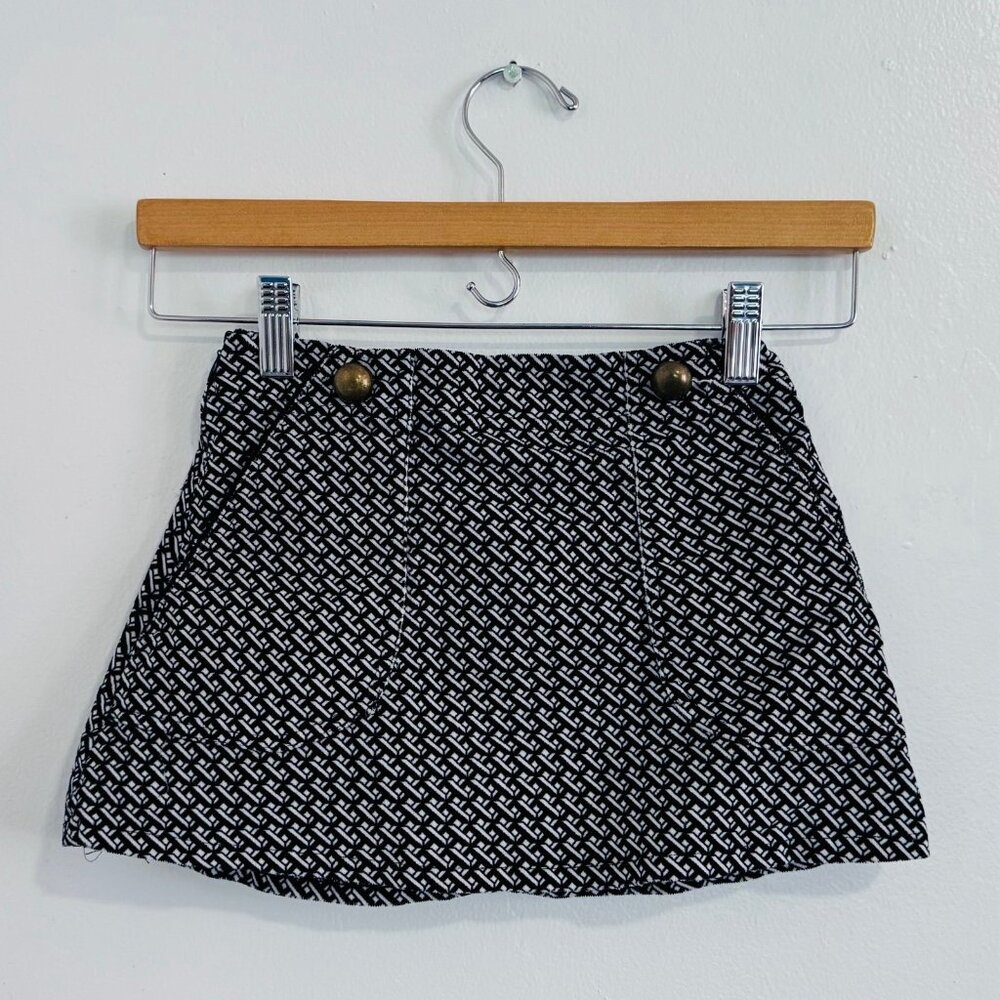 La Faute a Voltaire Black White Pattern Skirt